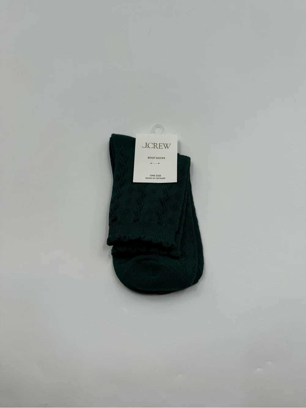 J.Crew Emerald Green Boot Socks NWT